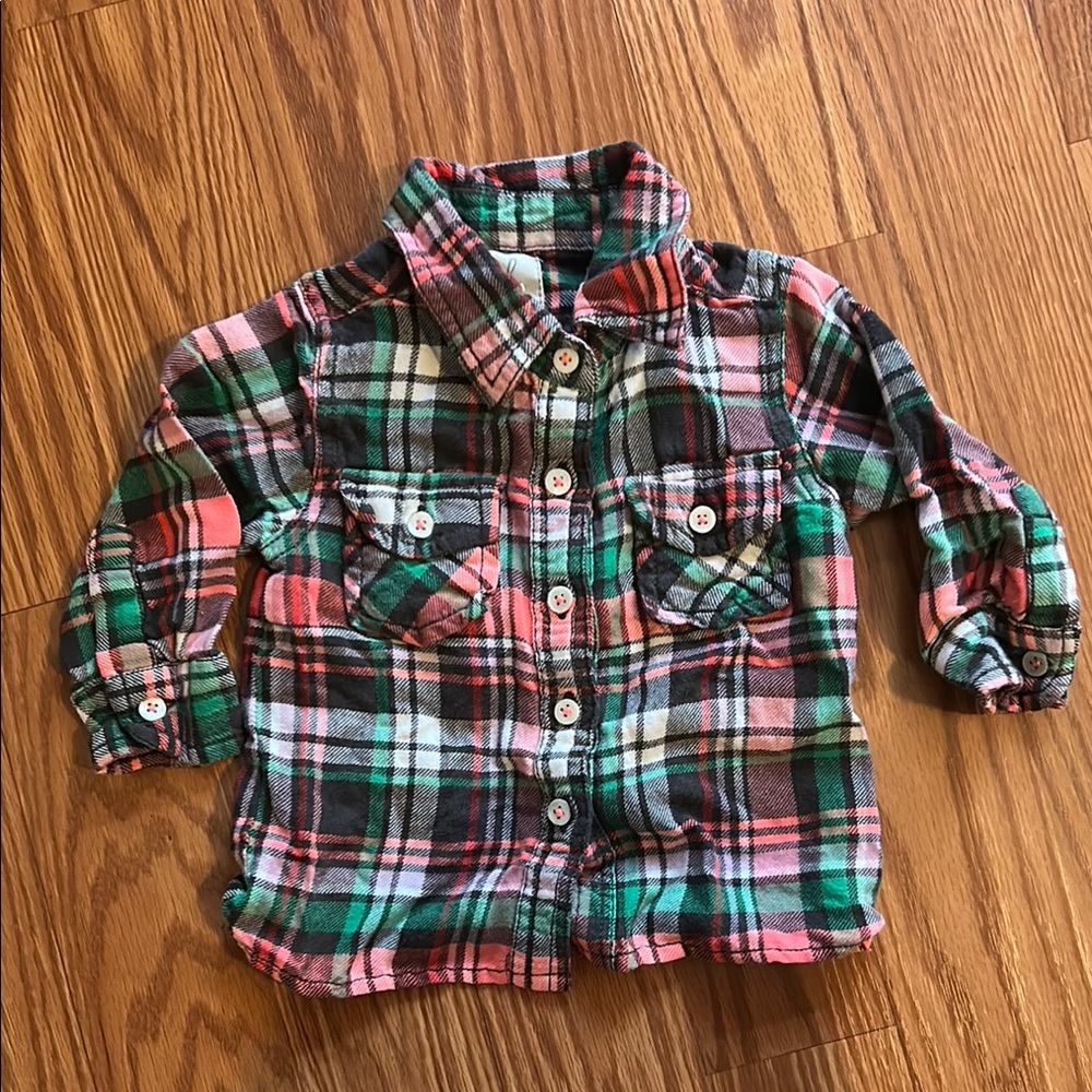 Peek Vibrant Plaid Button-Down Shirt